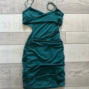 Emerald Green cut out dress